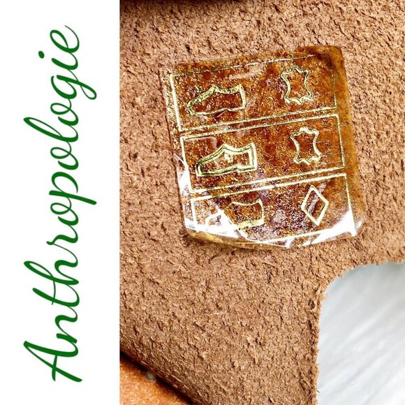 NWOT ANTHROPOLOGIE Brown Leather Platform Fisherman Sandals Espadrilles, Size 41 - Picture 6 of 10